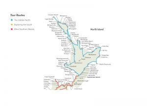 North Island Tour Map
